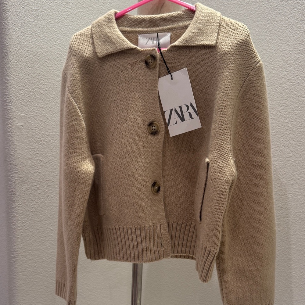 Zara Kids Tan Cardigan